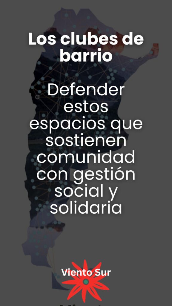 Flyer del post, defender los clubes como espacio de comunidad social y solidaria