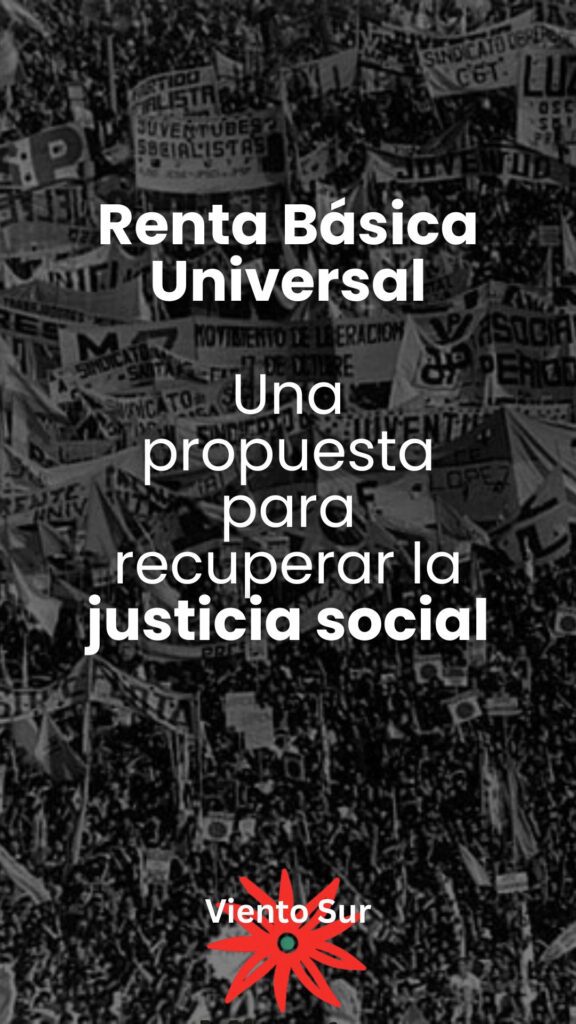 Flyer sobre Renta Básica Universal