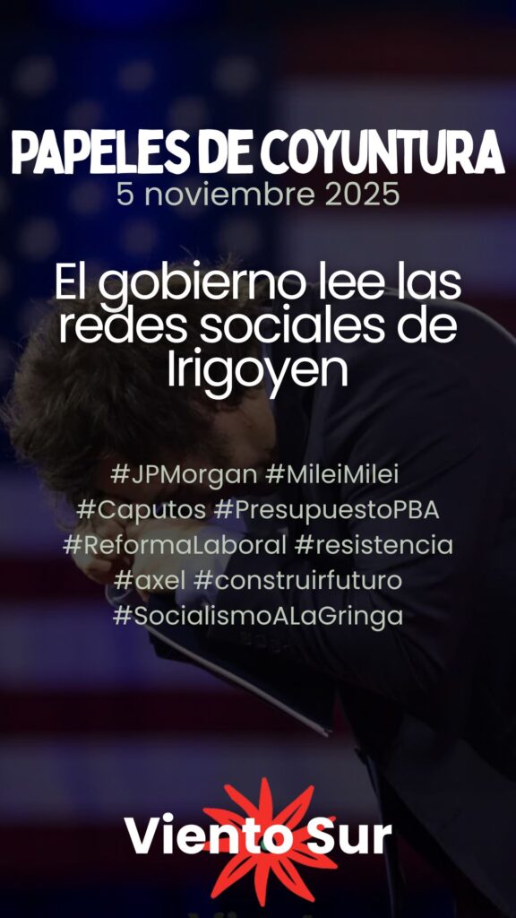 Flyer Papeles de coyuntura del 5 de noviembre de 2025