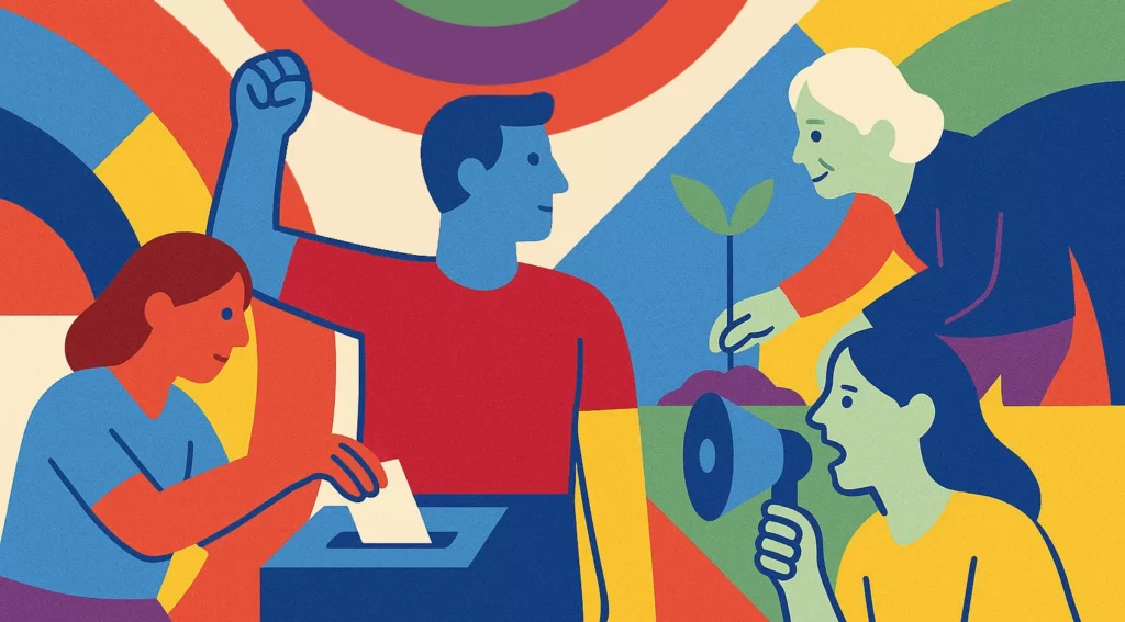 Afiche sobre participación ciudadana